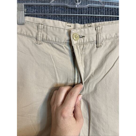 Patagonia Mens Chino Shorts Sz 36 Tan Organic Cotton Flat Front Preppy Mid Rise - Picture 3 of 10